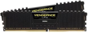 Corsair Vengeance LPX, DDR4, 2x8 ГБ, 3000 МГц, CL15 (CMK16GX4M2B3000C15) цена и информация | Оперативная память (RAM) | pigu.lt