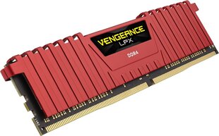 Corsair DDR4, 8GB, 2400MHz, CL14, Vengeance LPX RED (CMK8GX4M1A2400C14R) цена и информация | Corsair Духи, косметика | pigu.lt