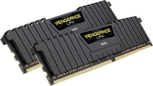 Corsair Vengeance LPX DDR4, 8GB, 2666MHz, CL16, Black (CMK8GX4M1A2666C16) kaina ir informacija | Corsair Kompiuterinė technika | pigu.lt