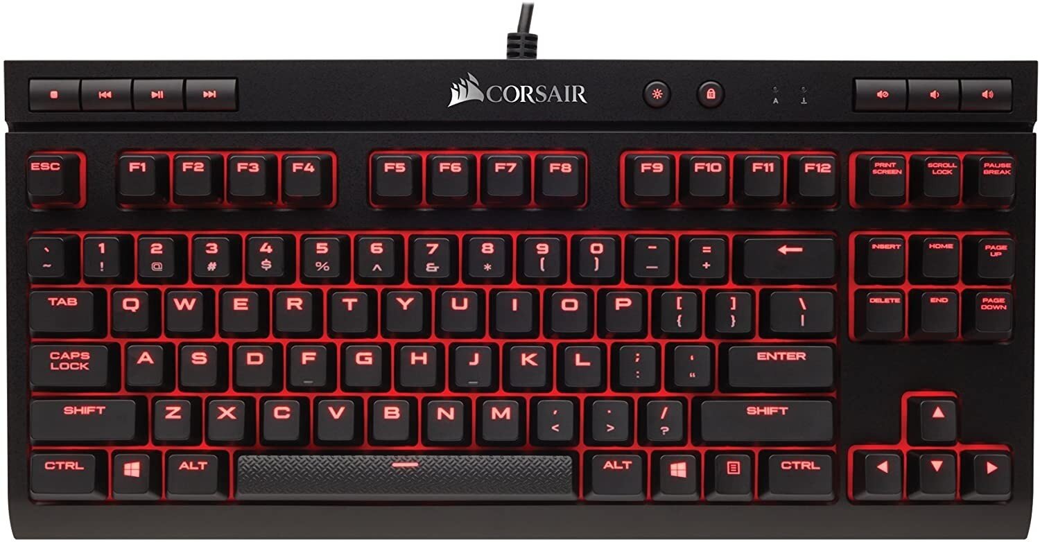 Corsair Gaming K63 Red LED цена и информация | Klaviatūros | pigu.lt