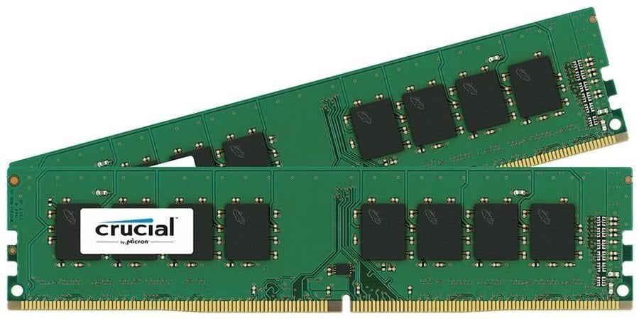 Crucial UDIMM DDR4, 2x4GB, 2400MHz, CL17 (CT2K4G4DFS824A) kaina ir informacija | Operatyvioji atmintis (RAM) | pigu.lt