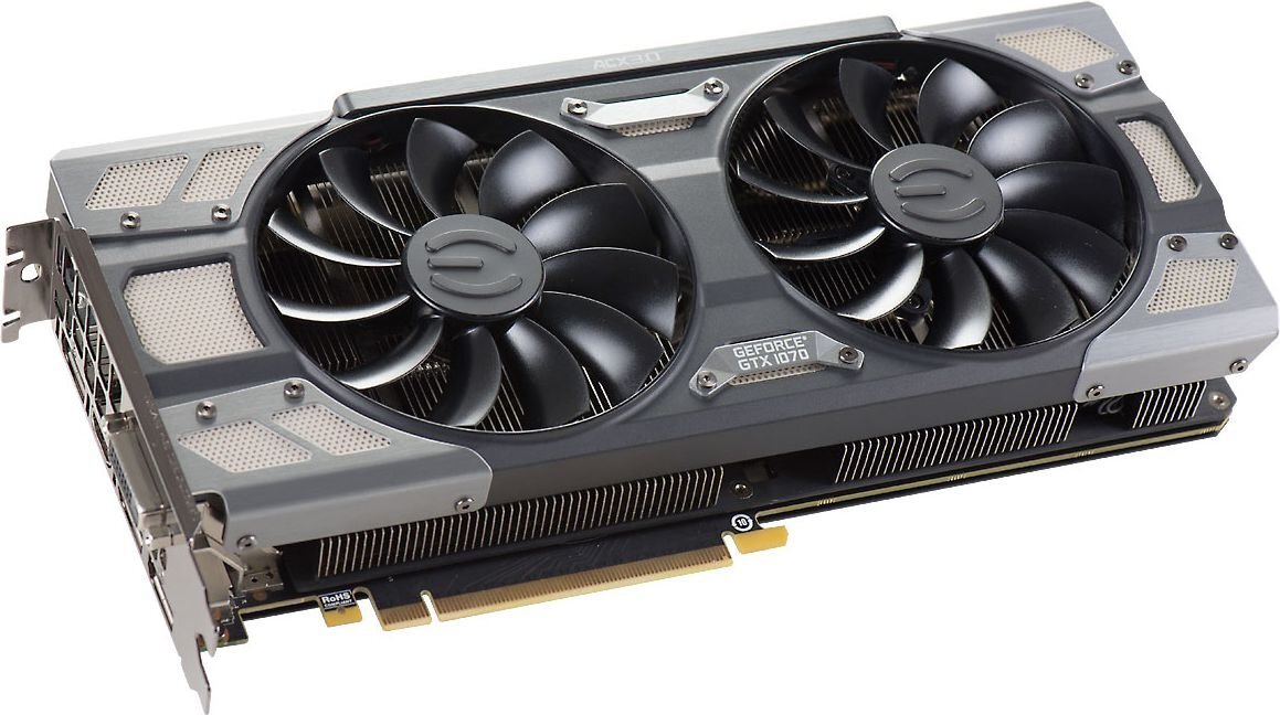 EVGA GeForce GTX 1070 FTW Gaming ACX 3.0 8GB GDDR5 (256 Bit) HDMI, DVI, 3x DP (08G-P4-6276-KR) kaina ir informacija | Vaizdo plokštės (GPU) | pigu.lt