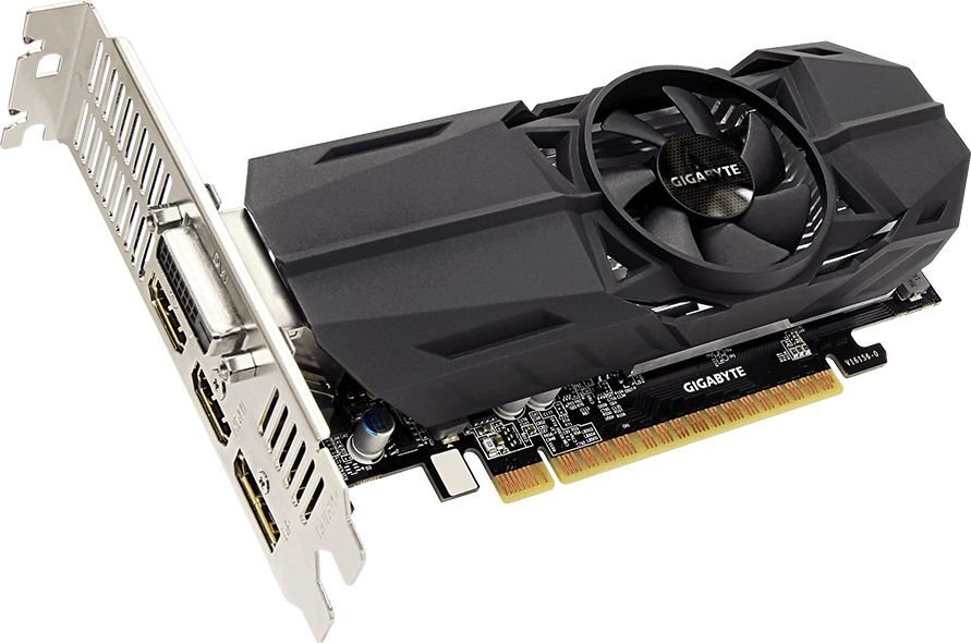 Gigabyte GeForce GTX 1050 Ti 4GB GDDR5 (128 Bit) 2xHDMI, DVI, DP (GV-N105TOC-4GL) kaina ir informacija | Vaizdo plokštės (GPU) | pigu.lt