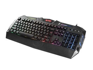 Natec Fury Gaming Keyboard SPITFIRE USB, backlight, US layout, Black цена и информация | Клавиатуры | pigu.lt