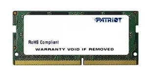 Patriot DDR4 SODIMM 8ГБ 2133МГц (PSD48G213381S) цена и информация | Оперативная память (RAM) | pigu.lt