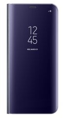 Atverčiamas dėklas-stovas Samsung Clear View skirtas Samsung Galaxy S8 Plus G955, violetinis kaina ir informacija | Telefono dėklai | pigu.lt