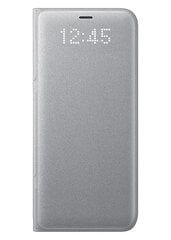 Atverčiamas dėklas Samsung EF-NG955PBEGWW LED View skirtas Samsung Galaxy S8 Plus G955, sidabrinis kaina ir informacija | Telefono dėklai | pigu.lt