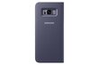 Atverčiamas dėklas Samsung EF-NG955PBEGWW LED View skirtas Samsung galaxy S8 Plus G955, violetinis kaina ir informacija | Telefono dėklai | pigu.lt