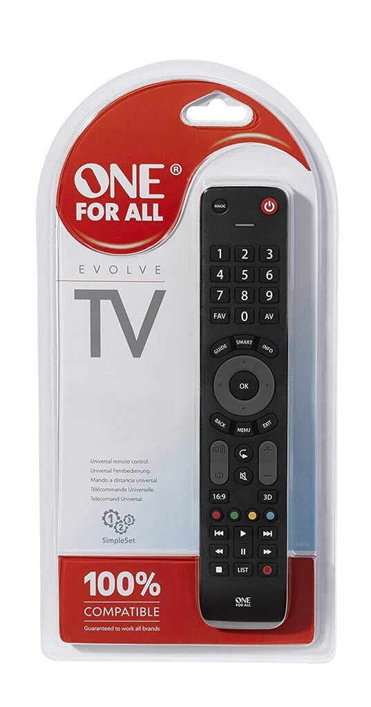 One For All 1 URC 7115 цена и информация | Išmaniųjų (Smart TV) ir televizorių priedai | pigu.lt