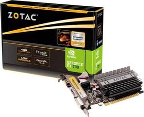 Zotac GeForce GT 730 Zone Edition 4GB DDR3 (64 bit) HDMI, DVI, VGA, BOX (ZT-71115-20L) kaina ir informacija | Zotac Kompiuterinė technika | pigu.lt