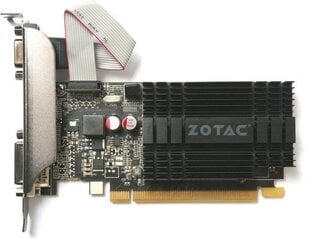 Zotac GeForce GT 710 Zone 1GB DDR3 (64 bit) DVI, HDMI, VGA (ZT-71301-20L) kaina ir informacija | Vaizdo plokštės (GPU) | pigu.lt
