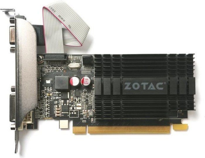 Zotac GeForce GT 710 Zone 1GB DDR3 (64 bit) DVI, HDMI, VGA (ZT-71301-20L) цена и информация | Vaizdo plokštės (GPU) | pigu.lt