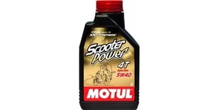 Масло MOTUL СКУТЕР МОЩНОСТЬ 4T 5W40 1 л (105958) цена и информация | Мотомасла | pigu.lt