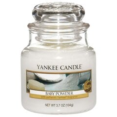 Ароматическая свеча Yankee Candle Baby Powder, 104 г цена и информация | Подсвечники, свечи | pigu.lt