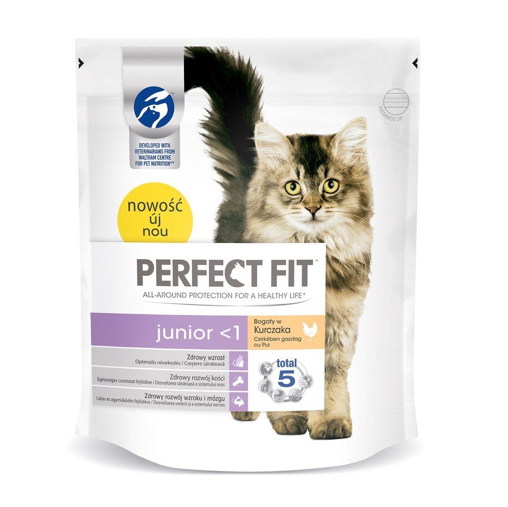 Perfect Fit maistas kačiukams iki vienerių metų su vištiena Junior, 750 g kaina ir informacija | Sausas maistas katėms | pigu.lt
