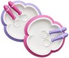 Babybjörn lėkštės su įrankiais, Pink/Purple 074046 kaina ir informacija | Kūdikių indai, indeliai pienui ir įrankiai | pigu.lt