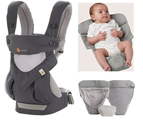 Ergobaby nešioklė 360 Cool Air, carbon grey kaina ir informacija | Nešioklės | pigu.lt