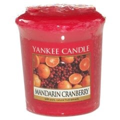 Ароматическая свеча Yankee Candle Mandarin Cranberry 49 г цена и информация | Подсвечники, свечи | pigu.lt