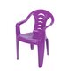 Plastikinė vaikiška kėdė Tola, violetinė kaina ir informacija | Lauko kėdės, foteliai, pufai | pigu.lt