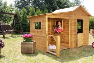Деревянный домик «Elija» 4IQ цена и информация | Детские игровые домики | pigu.lt