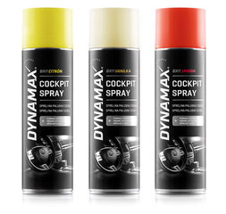 Purškiamas prietaisų skydelio ir panelės valiklis Dynamax Cockpit Spray, 500 ml kaina ir informacija | Dynamax Automobilinė chemija ir oro gaivikliai | pigu.lt