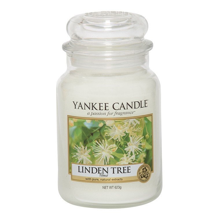 Aromatinė žvakė Yankee Candle Linden Tree, 623 g kaina ir informacija | Žvakės, Žvakidės | pigu.lt