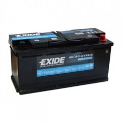Аккумулятор EXIDE AGM Micro-Hybrid EK1050 105Ah 950A цена и информация | Akumuliatoriai | pigu.lt