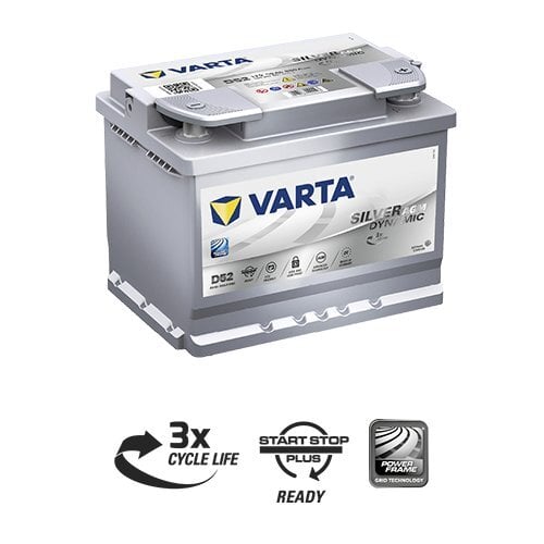 Akumuliatorius Varta D52 60Ah 680A Start-Stop Plus AGM kaina ir informacija | Akumuliatoriai | pigu.lt