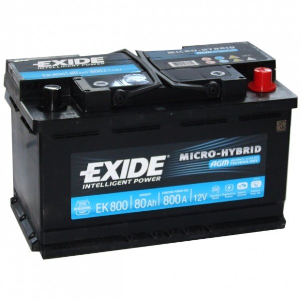 Akumuliatorius Exide MicroHybrid Start-Stop AGM EK800 kaina ir informacija | Akumuliatoriai | pigu.lt