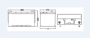 Akumuliatorius EXIDE Premium EA954 95Ah 800A kaina ir informacija | Akumuliatoriai | pigu.lt