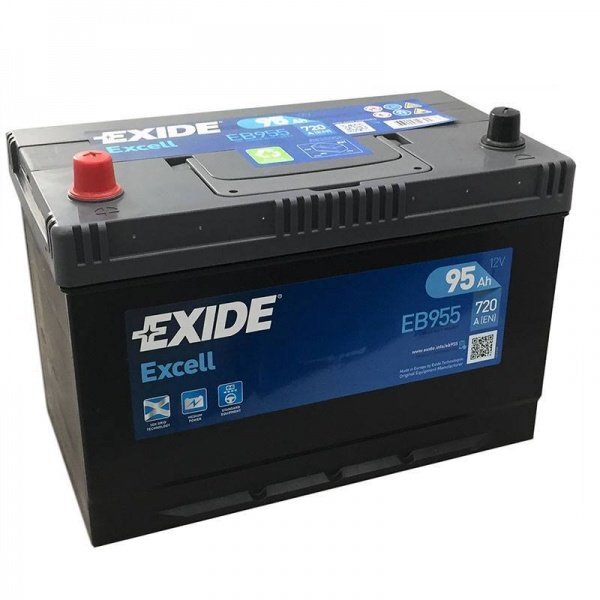 Akumuliatorius EXIDE Excell EB955 95Ah 720A (+ kairėje) kaina ir informacija | Akumuliatoriai | pigu.lt