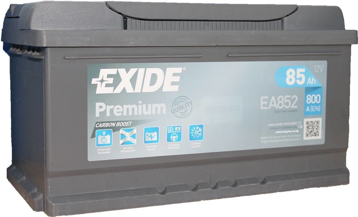 Akumuliatorius EXIDE Premium EA852 85Ah 800A цена и информация | Akumuliatoriai | pigu.lt