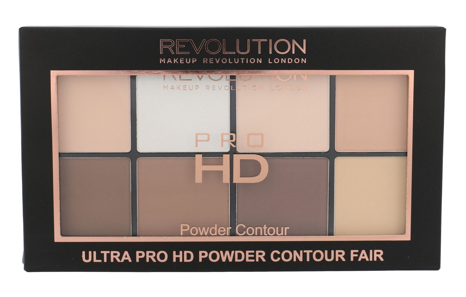 Veido kontūravimo paletė Makeup Revolution London Ultra Pro HD 20 g, Fair kaina ir informacija | Akių šešėliai, pieštukai, blakstienų tušai, serumai | pigu.lt