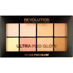 Корректирующая, высветляющая палитра Makeup Revolution London Ultra Pro Glow 20 г цена и информация | Бронзеры (бронзаторы), румяна | pigu.lt