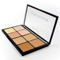 Корректирующая, высветляющая палитра Makeup Revolution London Ultra Pro Glow 20 г цена и информация | Бронзеры (бронзаторы), румяна | pigu.lt