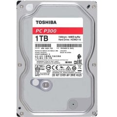 Жесткий диск Toshiba HDD P300 BULK 3.5 1TB SATA 7200RPM 64MB цена и информация | Внутренние жёсткие диски (HDD, SSD, Hybrid) | pigu.lt