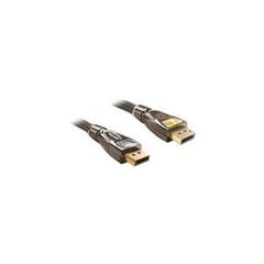 Delock Cable Displayport 1.2 male > Displayport male 4K 1m PREMIUM kaina ir informacija | Adapteriai, USB šakotuvai | pigu.lt