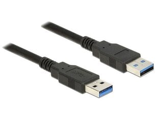 Delock Cable USB 3.0 Type-A male > USB 3.0 Type-A male 2m black цена и информация | Кабели и провода | pigu.lt