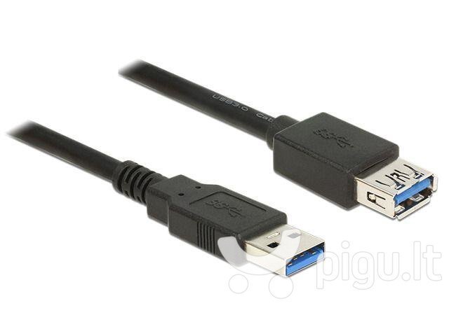 Delock, USB-A M/F, 2 m kaina ir informacija | Kabeliai ir laidai | pigu.lt