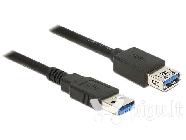 Delock, USB-A M/F, 5 m kaina ir informacija | Kabeliai ir laidai | pigu.lt