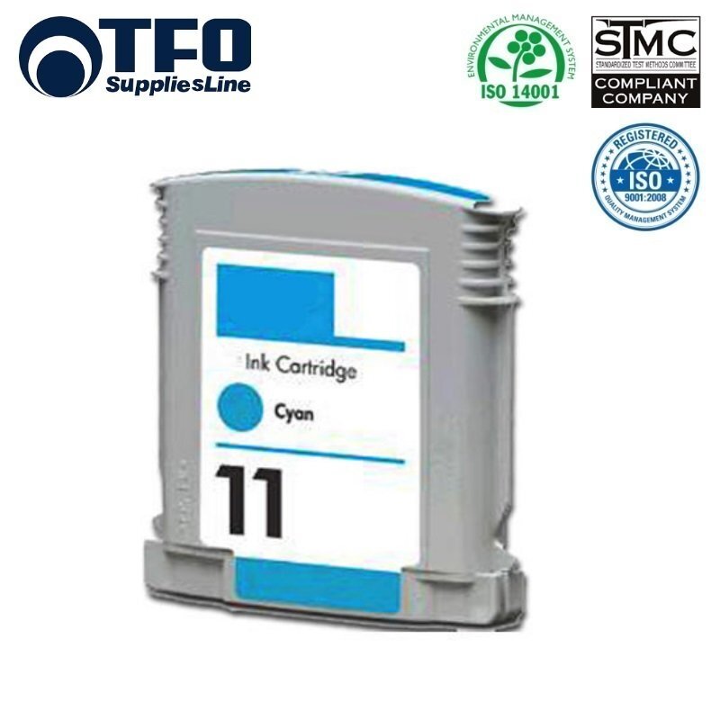 TFO HP 11 C4836AE Cyan INK Cartridge 28ml for Business InkJet 1000 2200 etc HQ Premium Analog цена и информация | Kasetės lazeriniams spausdintuvams | pigu.lt