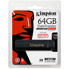 Kingston DataTraveler 4000G2 (DT4000G2DM64GB) kaina ir informacija | USB laikmenos | pigu.lt