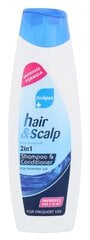 Gaivinamasis šampūnas ir kondicionierius plaukams nuo pleiskanų Xpel Medipure Hair & Scalp 2 in 1 400 ml  цена и информация | Шампуни | pigu.lt