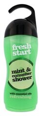 Gaivinanti dušo želė Xpel Fresh Start Mint & Cucumber 400 ml kaina ir informacija | Dušo želė, aliejai | pigu.lt