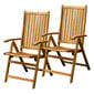 2-jų kėdžių komplektas Cosy by Fieldmann, rudas kaina ir informacija | Lauko kėdės, foteliai, pufai | pigu.lt