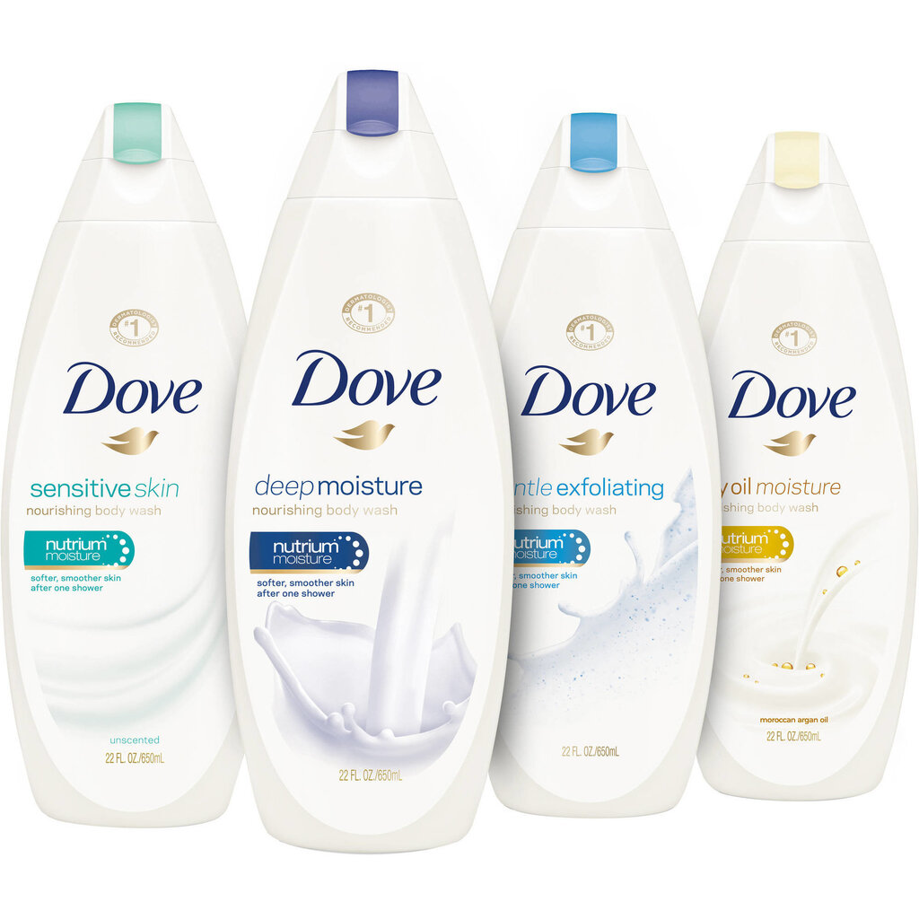 Dušo želė Dove Gentle Exfoliating 500 ml цена и информация | Dušo želė, aliejai | pigu.lt