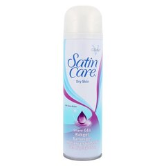 Гель для бритья для женщин Gillette Satin Care Dry Skin, 200 мл цена и информация | Косметика и средства для бритья | pigu.lt