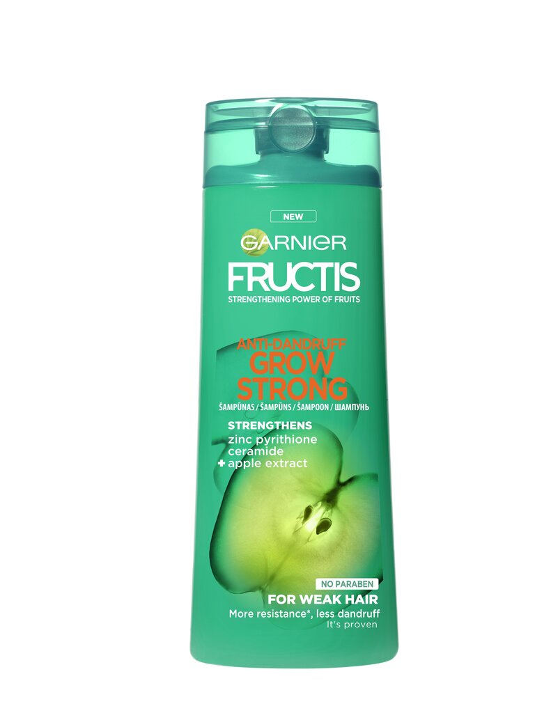 Šampūnas nuo pleiskanų Garnier Fructis Grow Strong Anti-Dandruff 250 ml kaina ir informacija | Šampūnai | pigu.lt