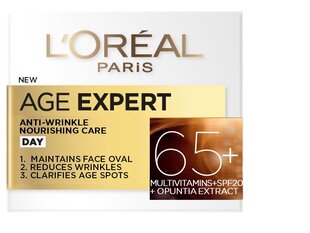 Veido kremas L'Oreal Paris Age Specialist 65+ SPF20 50 ml kaina ir informacija | Veido kremai | pigu.lt