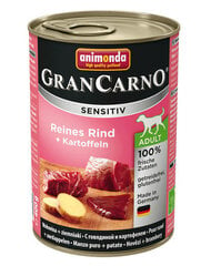 Animonda su jautiena ir bulvėmis Grancarno Sensitive, 400 g цена и информация | Консервы для собак | pigu.lt
